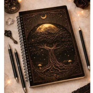 Caderno Gótico Árvore Sagrada | 120 Folhas - Produto sob encomenda 5 dias para produção