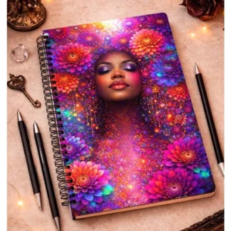 Colecao Alma em Flores Caderno 120 Folhas Modelo 2 - Produto sob encomenda 5 dias para produção
