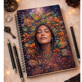 Colecao Alma em Flores Caderno 120 Folhas Modelo 4 - Produto sob encomenda 5 dias para produção