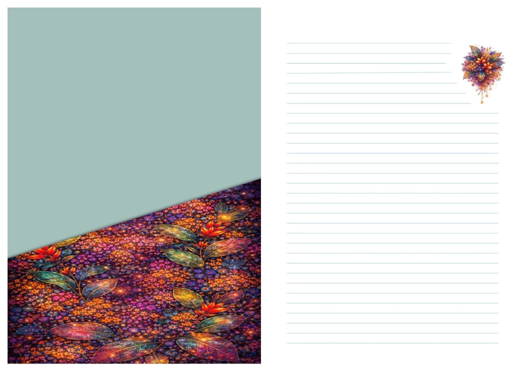 Colecao Alma em Flores Caderno 120 Folhas Modelo 4 - Produto sob encomenda 5 dias para produção - Imagem 2